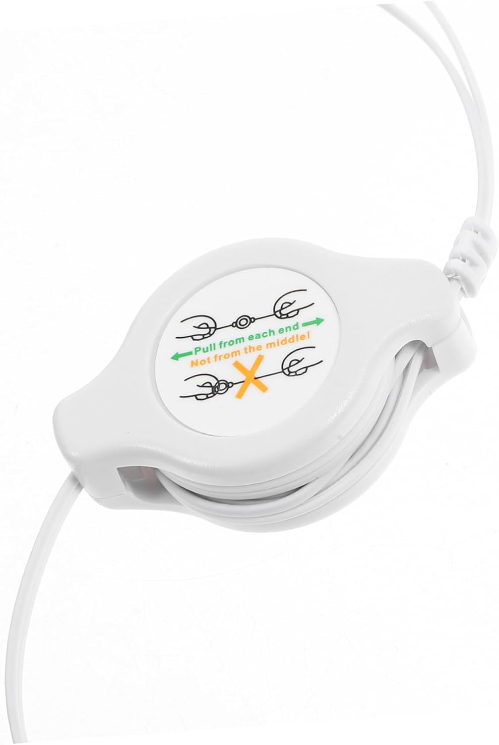 LRXIYODE Retractable Wired Earbuds In-Ear Headphones Ear Plugs for Noise Cancelling Compact Design Fit for Pocket Use for Music Devices and Computer Tablet image number 4