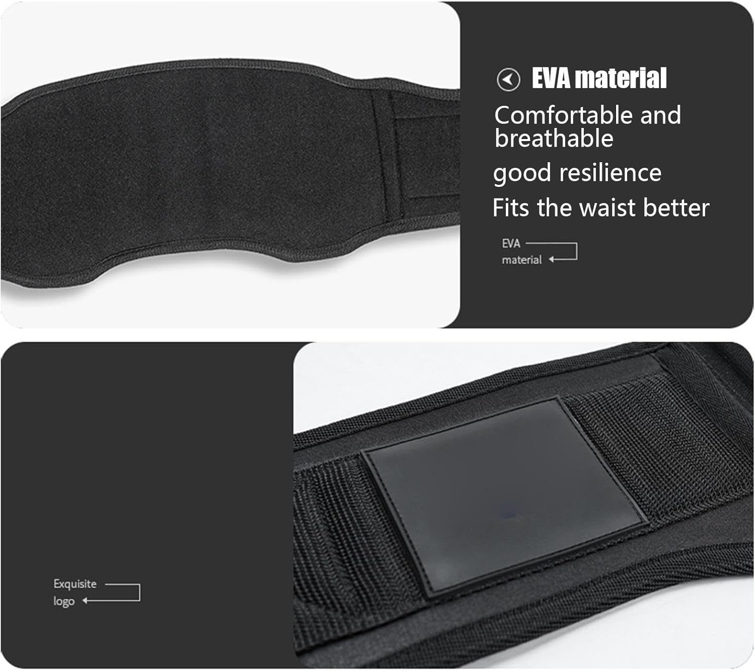 Back Support Weight Lifting Belt - Powerlifting Support Waistband for Workout - Pro Exercise Training Equipment for Lunges, Deadlift, Thrusters, Squats image number 5