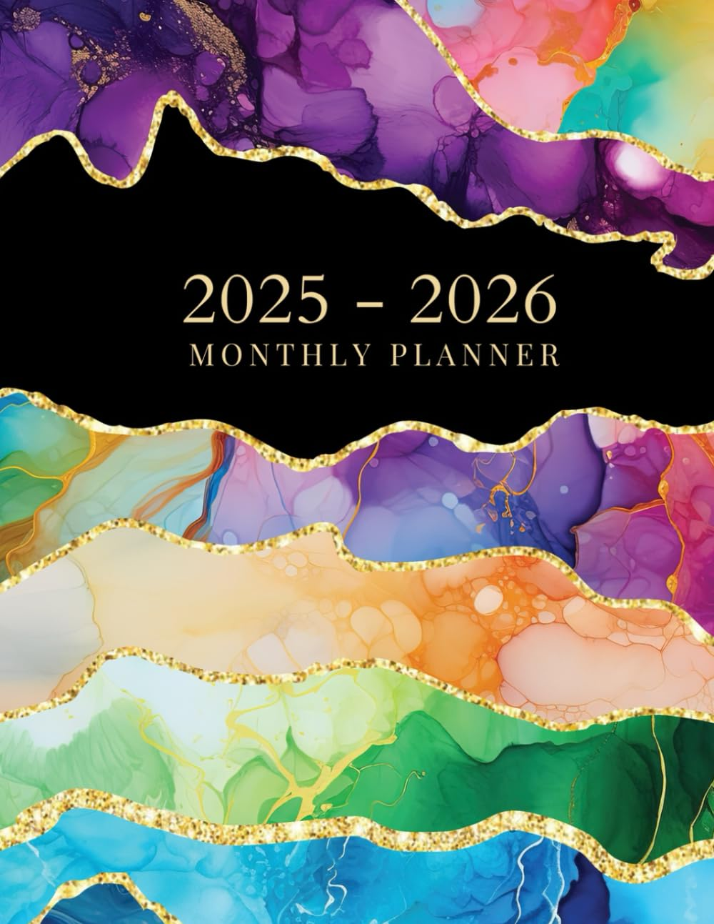 Monthly Planner 2025-2026: Large Print 2 Year Calendar Schedule Organizer from January 2025 through December 2026 with Inspirational Quotes | Size 8.5X11 | Paperback