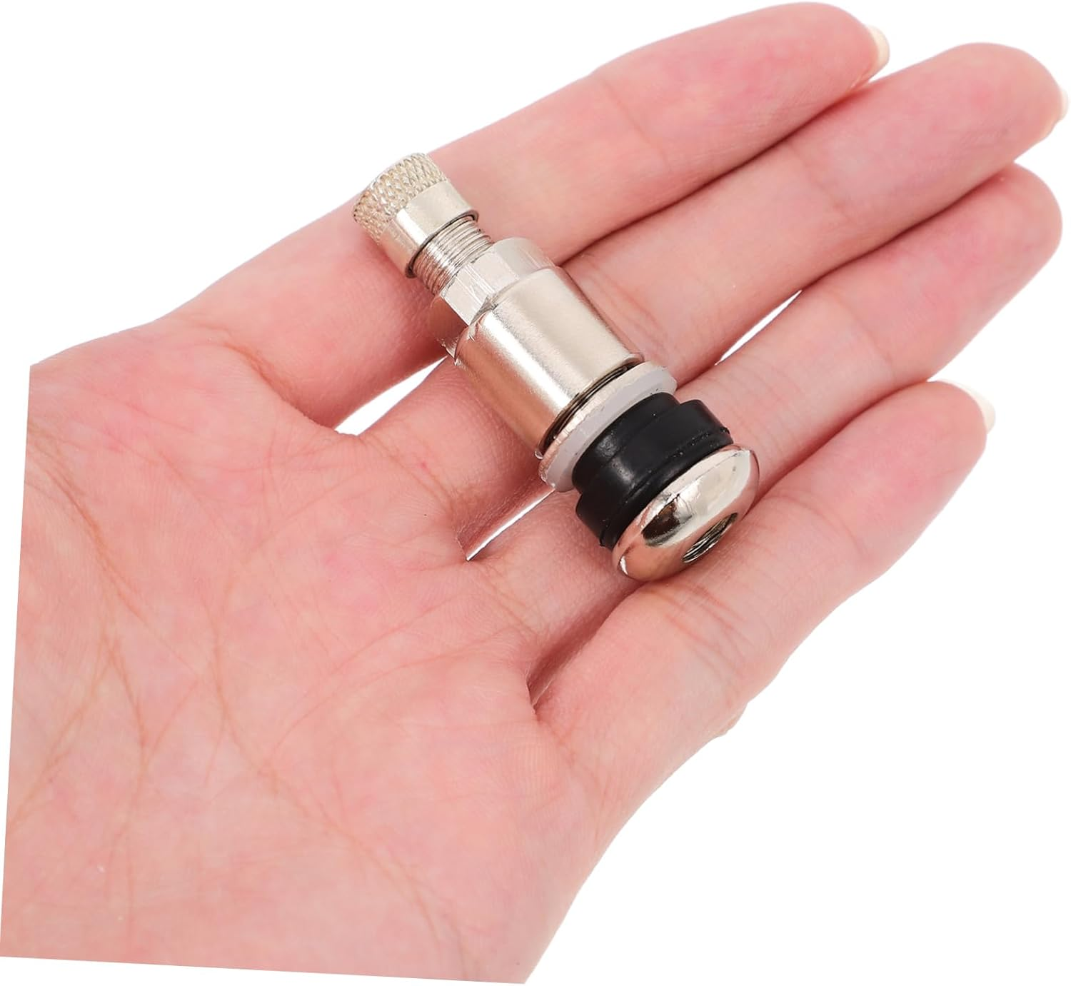 Car Tire Valve Stems Bolt-In Metal Tyre Valves Stems 10Pcs Set for Tubeless Wheels Automotive Replacement Parts Suitable for Cars and Motorbike Accessories image number 5