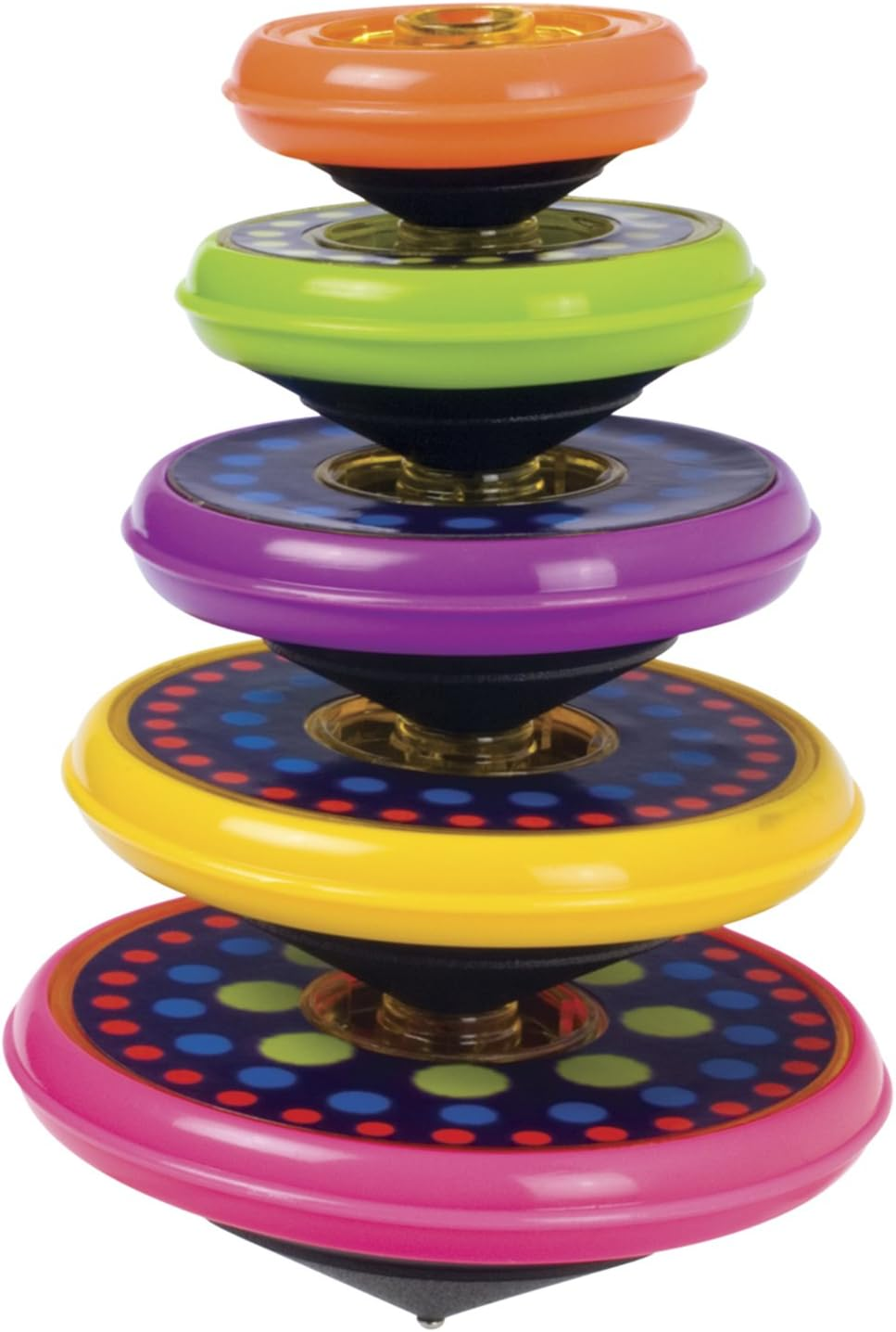 (1-Pack) - Toysmith Games Super Stacking Tops Novelty Multi-Coloured image number 1