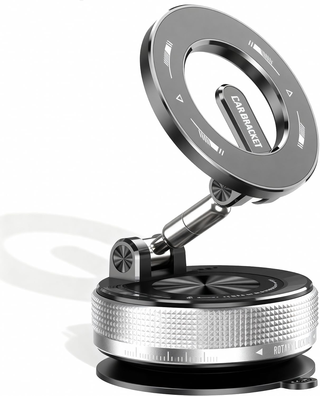 2026 Upgraded Magnetic Car Phone Holder, 360&deg; Adjustable Foldable Vacuum Suction Magsafe Car Mount for Car, Gym, Travel, or Kitchen, Strong Magnetic Phone Holder Compatible with Iphone & All Phones image number 3