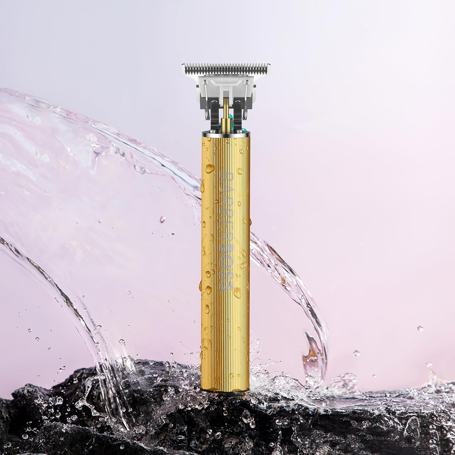 Barberboss Hair Trimmer for Men - Rechargeable Beard Trimmer with LED Display, 3 Speed Levels, Ceramic Blades, USB Charging, Waterproof image number 5