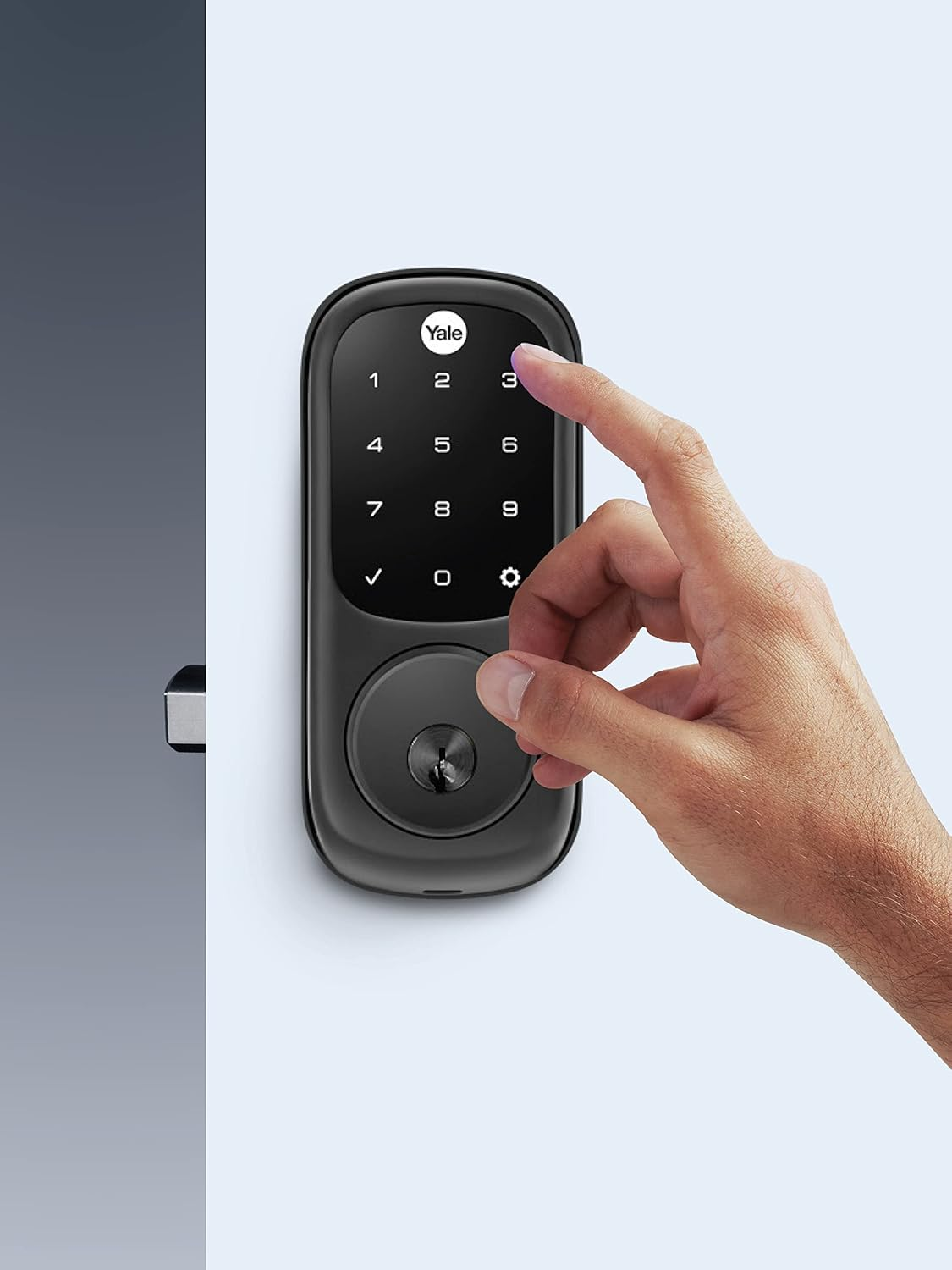 Yale Assure KEYED MATT Black with Yale Home HK Module