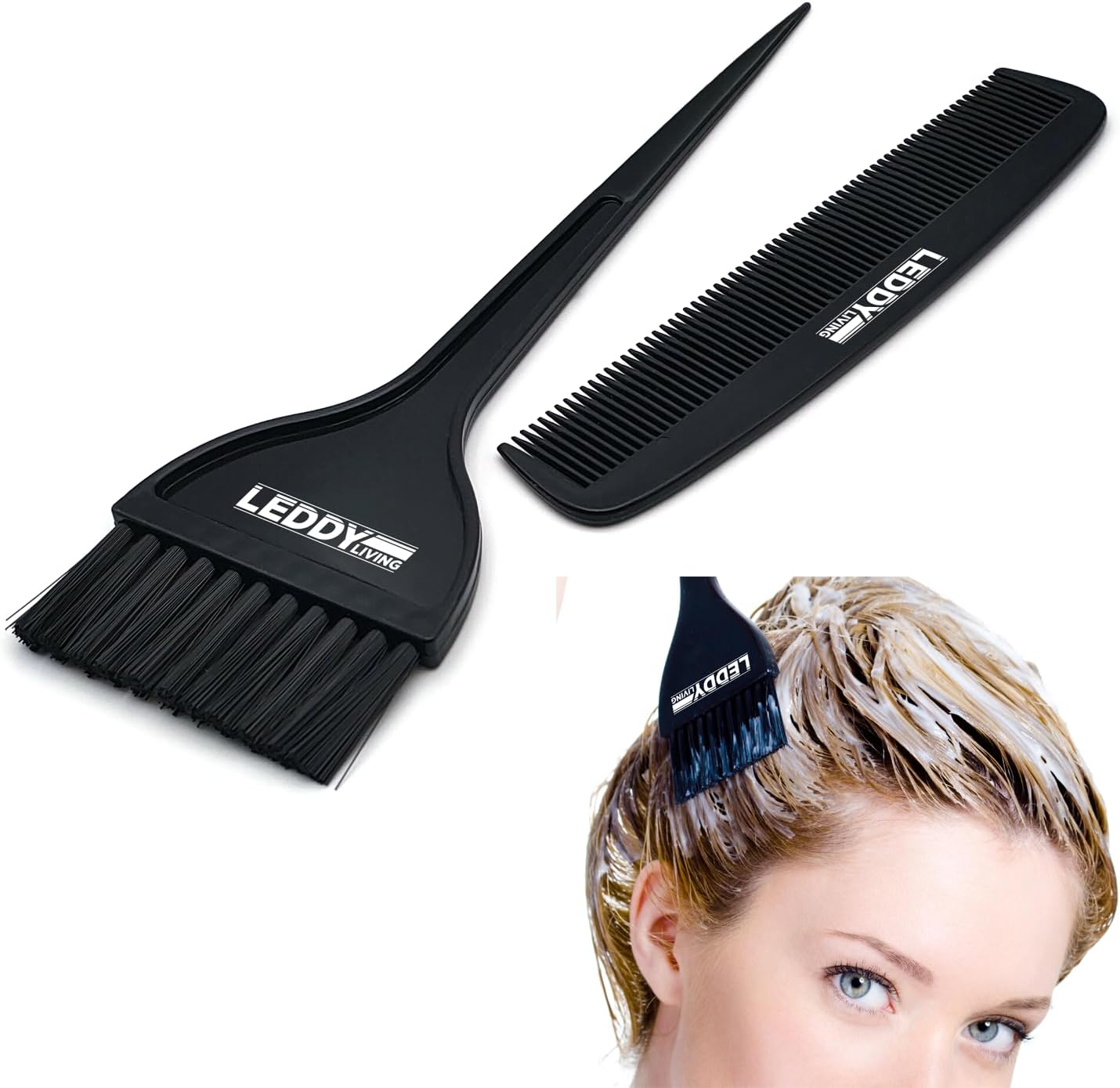 DIY Hair Dye Brush with Fine Comb for Salon and DIY Hair Dyeing Brush for Hair Salon Dyeing