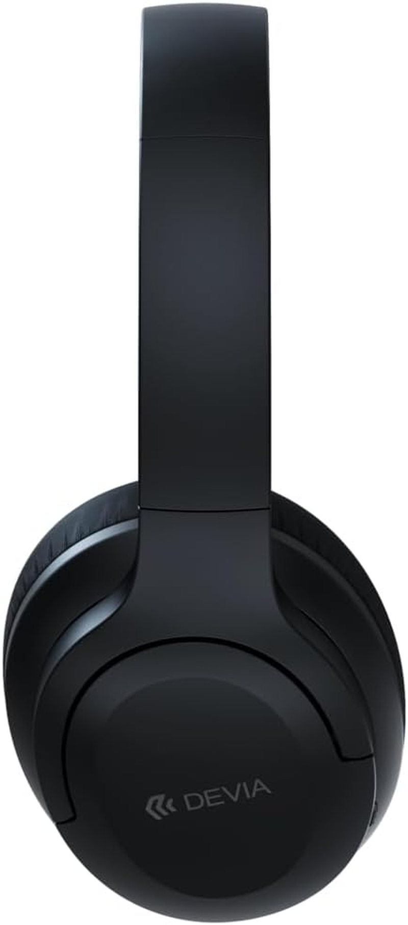 Wireless Black Headphones with Active Noise Cancellation | Over-Ear Bluetooth Headset with 20H Playtime, Hi-Fi Stereo Sound, Deep Bass, Foldable Design, Comfortable Earpads for Travel, Work, Gaming image number 6