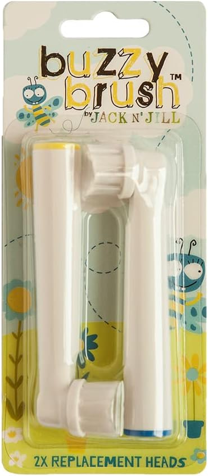 Jack N' Jill Buzzy Brush Replacement Heads Twin Pack , 2 Count