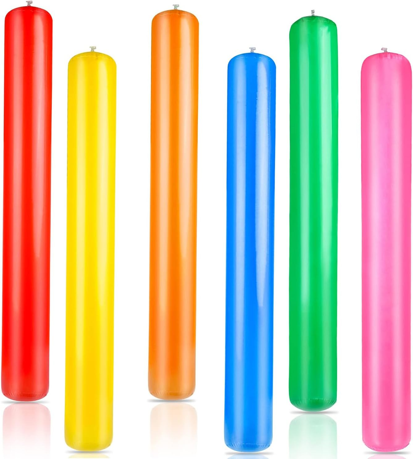 Pool Inflatable Sticks 41.3 Inch Pool Noodles PVC Swimming Noodles Colorful Inflatable Pool Noodle Adults Float Water Noodles Outdoor Water Games Toy for Beaches Swimming Pool Party D&eacute;cor
