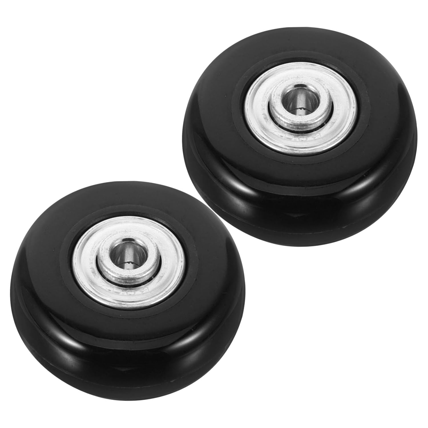 SOESFOUFU 2Pcs Small Replacement Luggage Wheels for Suitcases with Rubber Swivel Casters 45X18Mm Repair Kit for Travel Suitcase Bearings Accessories image number 3