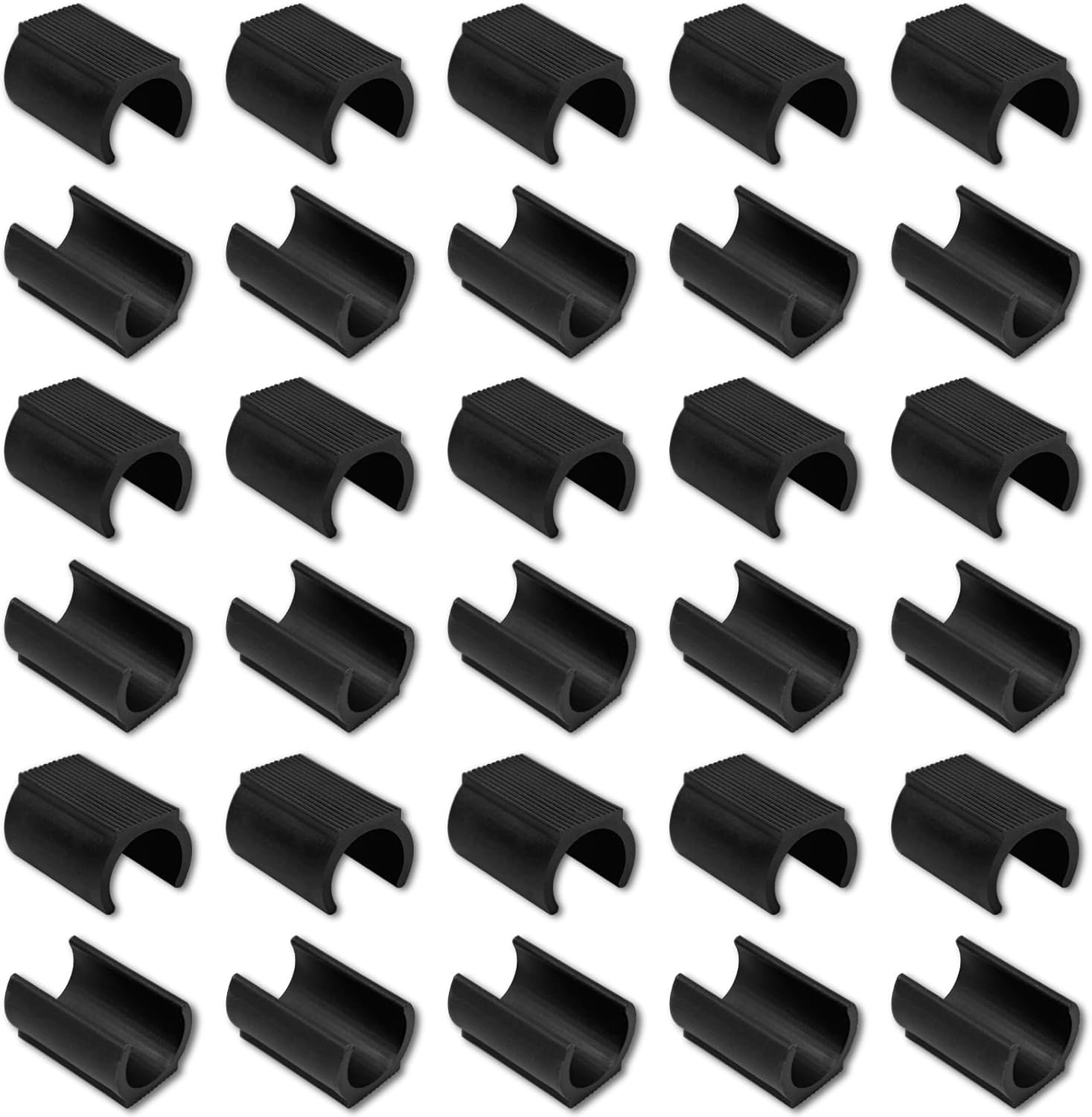 30Pcs Plastic Furniture Feet U Shaped Floor Glides Tubing Caps Cover 25Mm Moisture-Proof and Friction Prevention Furniture Feet Protectors, Non-Slip Chair Leg Tip Protectors for Furniture Leg (25Mm) image number 4