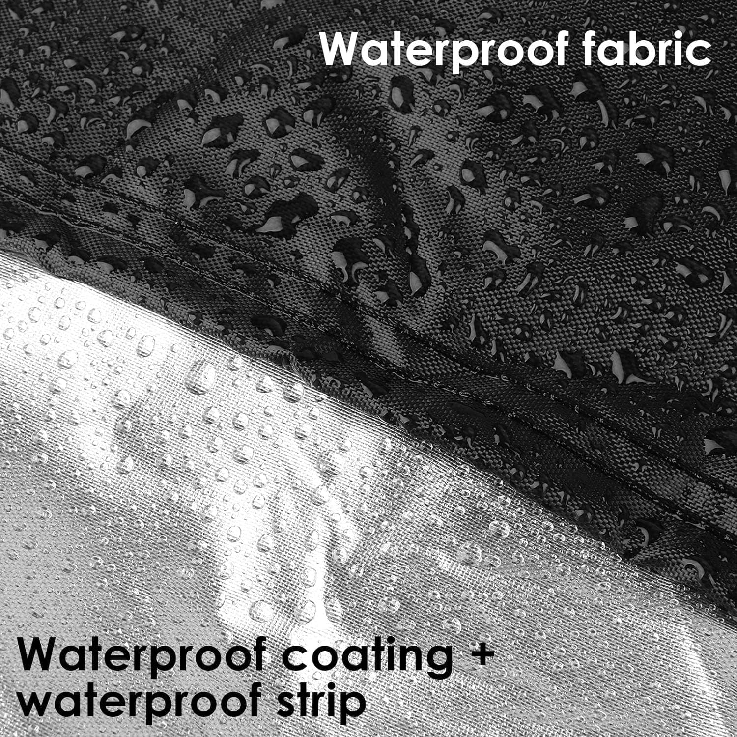 Waterproof Cover for Ninja Woodfire Outdoor Oven OO101 Series, Pizza Oven Cover with Adjustable Drawstrings and Elastic Bands, Black (Cover Only) (Fit for the Oven)