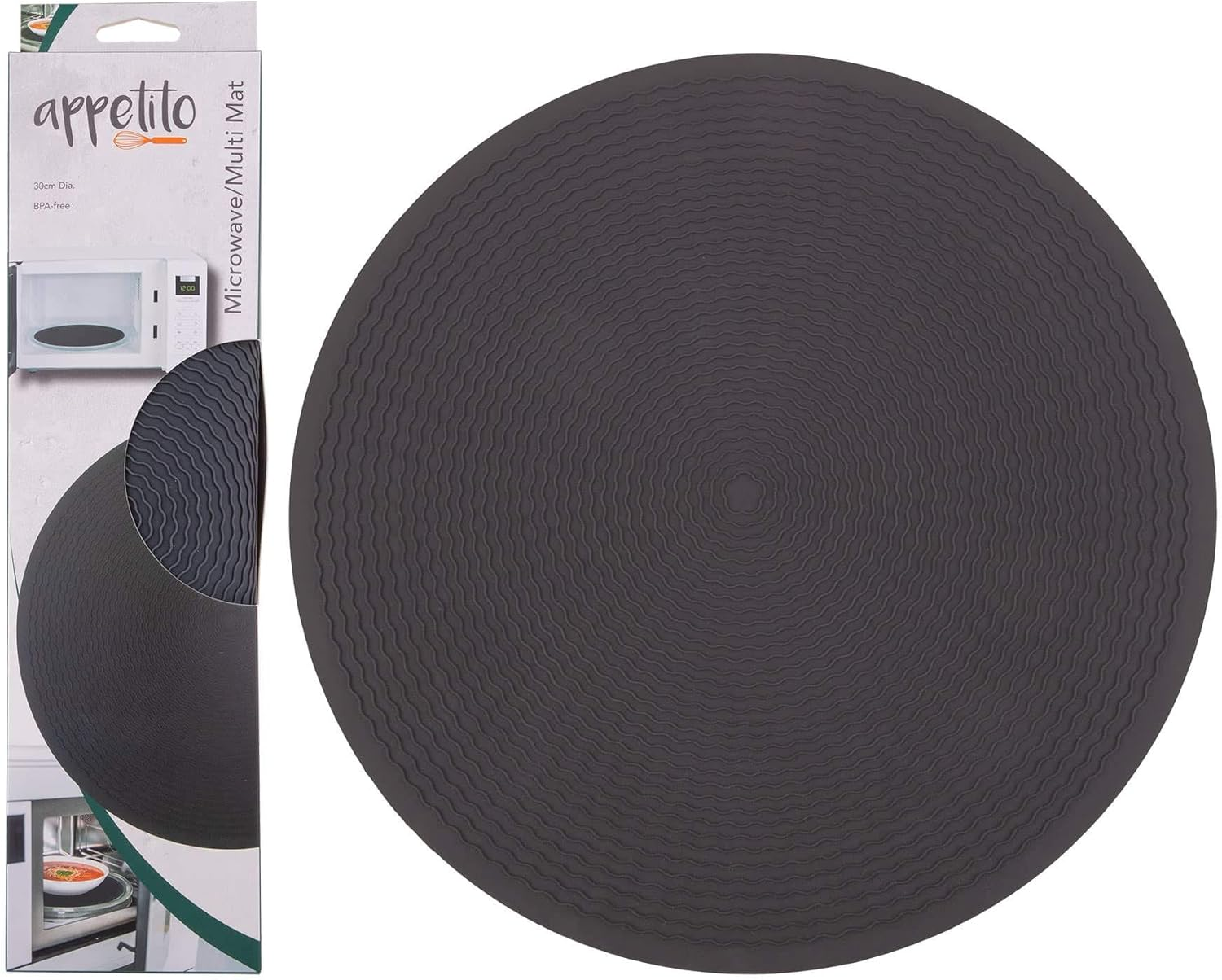 Appetito Microwave Multi Mat 30Cm Charcoal image number 2