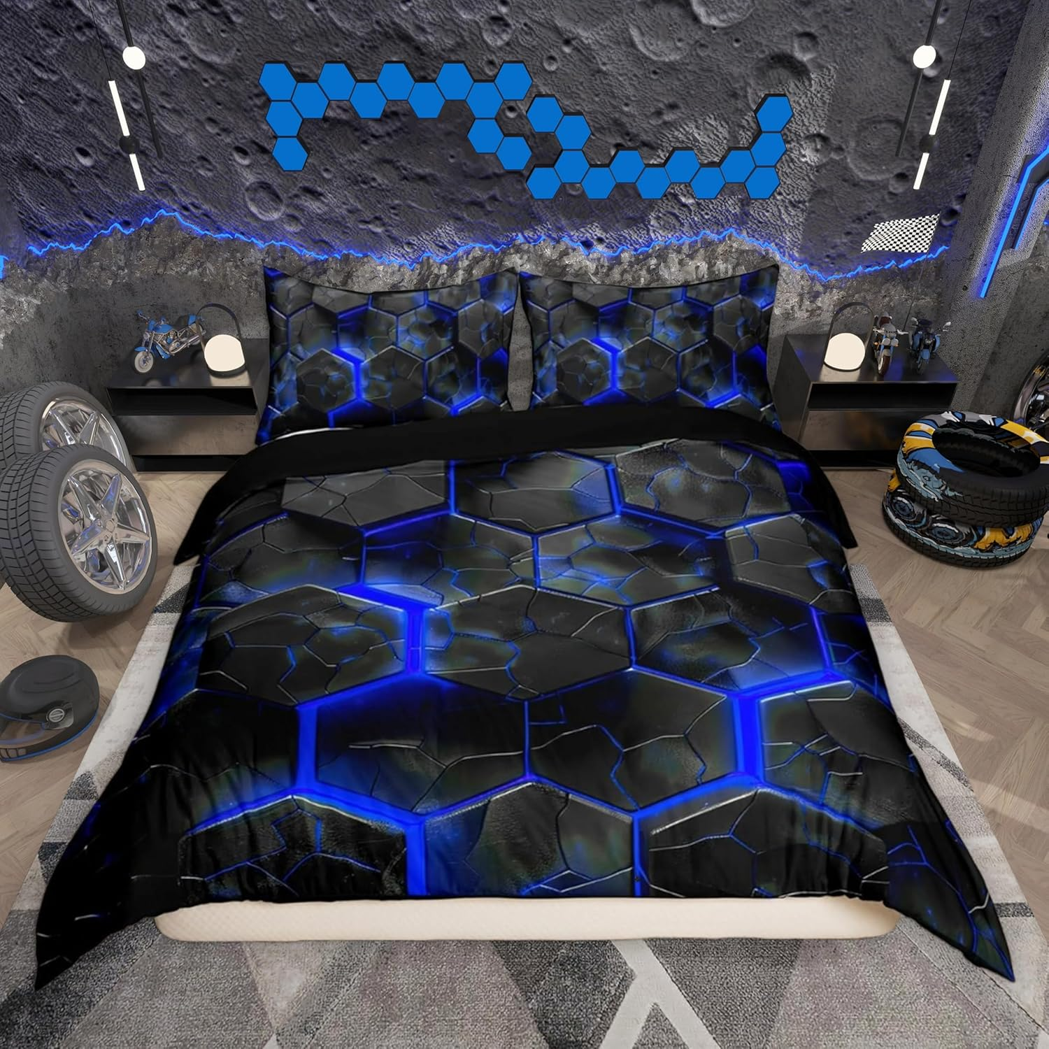 Loussiesd Cute Axolotl Bedding Set for Girls Boys Kids Single Size Cartoon Salamander Comforter Cover Set Kawaii Ocean Sealife Duvet Cover Ocean Bedspread Cover 2Pcs Pink Quilt Cover