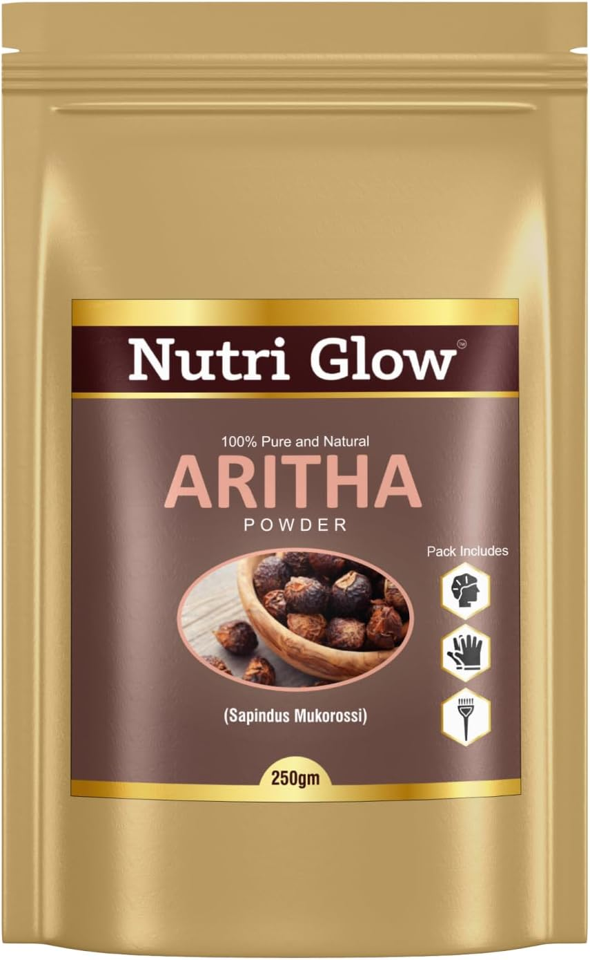 Nutri Glow | Amla Fruit Powder | 8.81 Oz (250 G) | Amalaki | Phyllanthus Emblica | Indian Gooseberry Powder | for Cooking, Smoothies, Latte, Skin & Hair Care | Resealable Air Tight Pouch