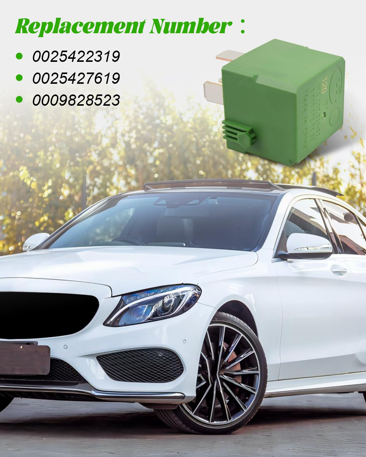 Multifunctional Relay Fit for Benz W245 W204 C204 C218 X218 W212 A207 C207 S212 W463 X164 X204 W164 W251 V251 W220 W221 C215 C216 R129 R230 R172 C197 R197, Replace 0025422319 0025427619 0009828523 image number 1