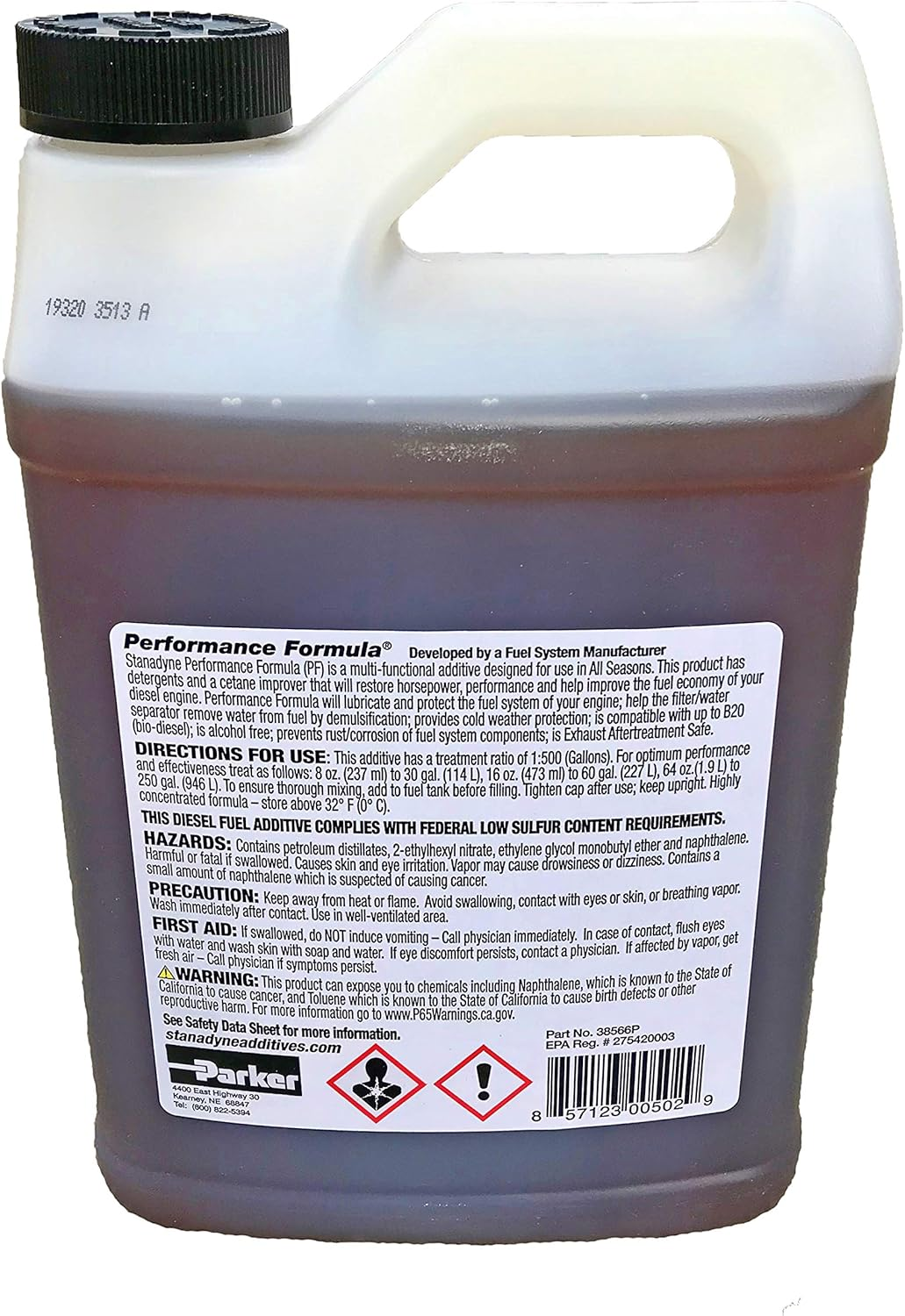 Stanadyne Performance Formula Diesel Fuel Additive 2 Pack of 1/2 Gallon Jugs - Part # 38566 image number 3