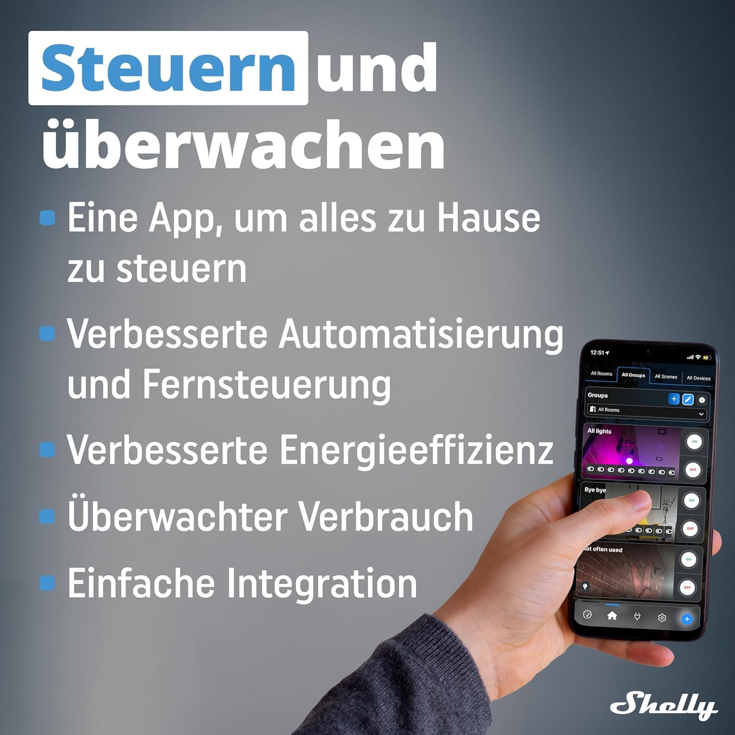 Shelly BLU Gateway | Pack of 2 | Bluetooth Wifi Gateway in a USB-A Dongle | Home Automation | Compatible with Alexa & Google Home | Ios Android App | Wireless [Energy Class B] image number 1