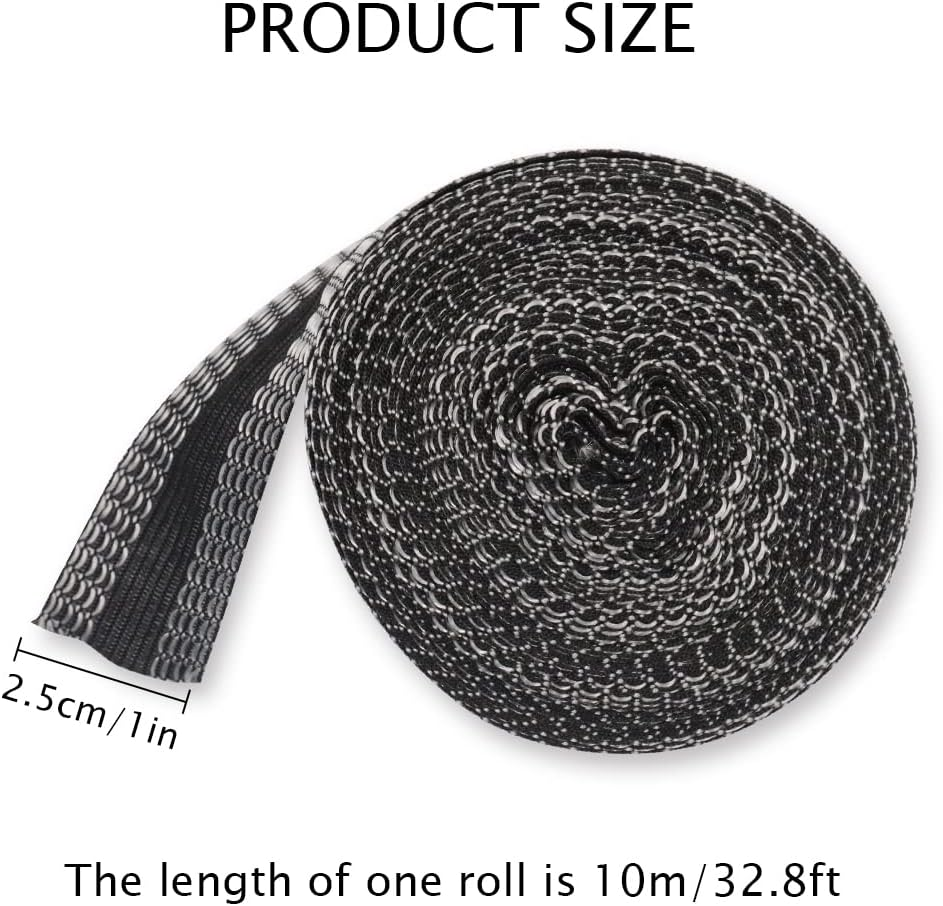 10M Self-Adhesive Pants Mouth Paste, Permanent Iron-On Hem Clothing Tape, Fabric Fusing Tape for Clothes, Black - Black image number 3