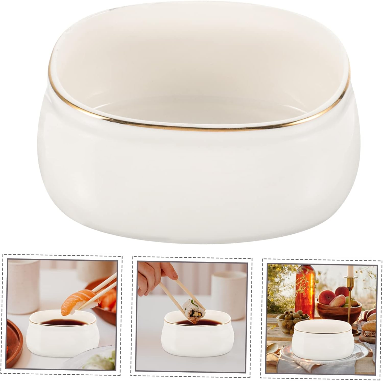 OATIPHO Ceramic Sugar Bowl Ceramic Storage Jar for Home for Sugar Storage for Kitchen Use image number 3