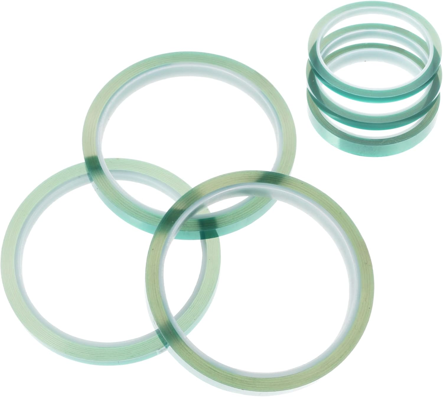 6Pcs High Temperature Adhesive Tape Insulated Masking Tape for Spray Paint Silicone Protective Film Thickness Multi