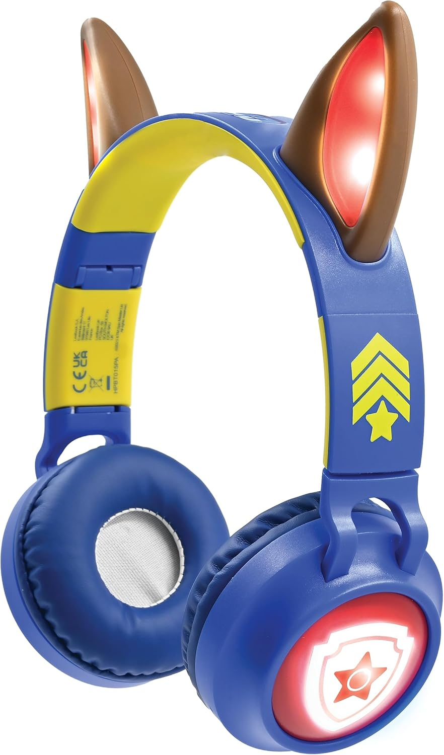 LEXIBOOK, Paw Patrol, Wireless and Wired 2-In-1 Headset with Chase Ears, Sound Limited to 85 Db, Light Effects, Foldable, Adjustable, Rechargeable, HPBT015PALXB image number 3