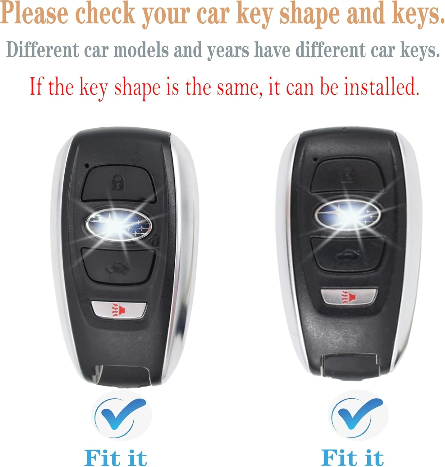 For Subaru Key Fob Cover Case with Keychain,Texture Soft TPU Key Case/Skin, Blue image number 3