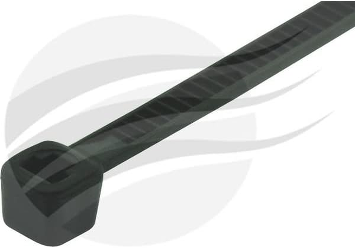 Jaylec Pack 100 Cable Tie 200Mm X 3.6Mm Black Uv & Heat Resistant Nylon