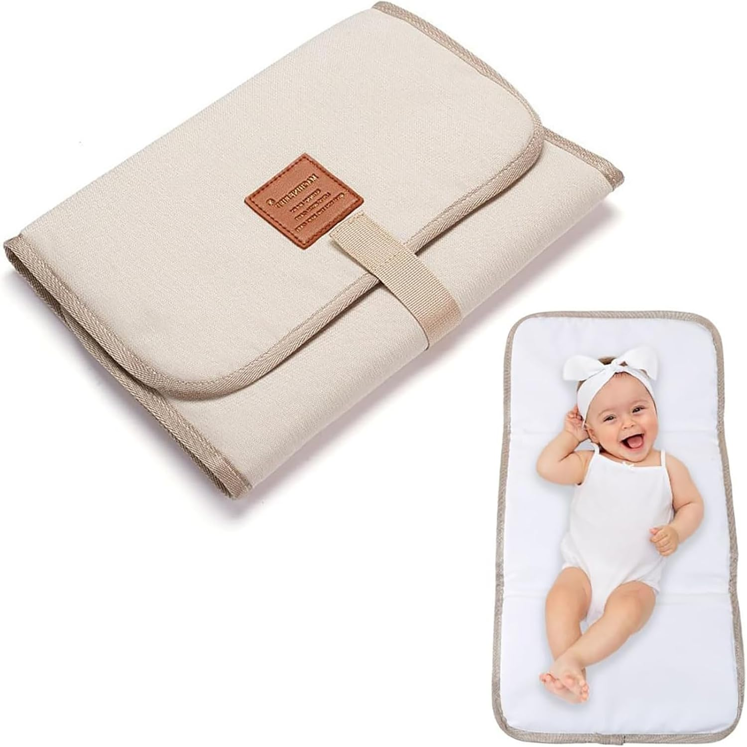Baby Change Mat, Baby Changing Mat Waterproof, Baby Change Pad for Foldable Travel, Portable Change Mat for Washable, Wipeable, Nappy Change Mat for Home Travel outside ﻿