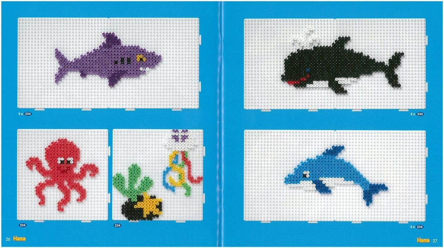 Hama Perlen 399-11 Inspiration Book No. 11 Template Book with Colourful Ideas, Motifs and Instructions for Crafting with Ironing Beads, Creative Craft Fun for Young and Old