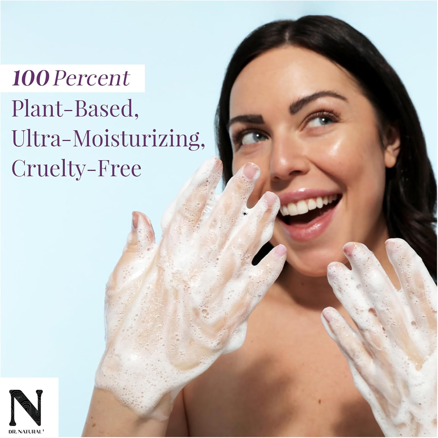 Dr. Natural 3-In-1 Tear-Free Baby plus Kids Soap - Head-To-Toe Baby Soap and Baby Shampoo - Sensitive Skin Moisturizing Body Wash - Lavender - 474 Ml image number 1