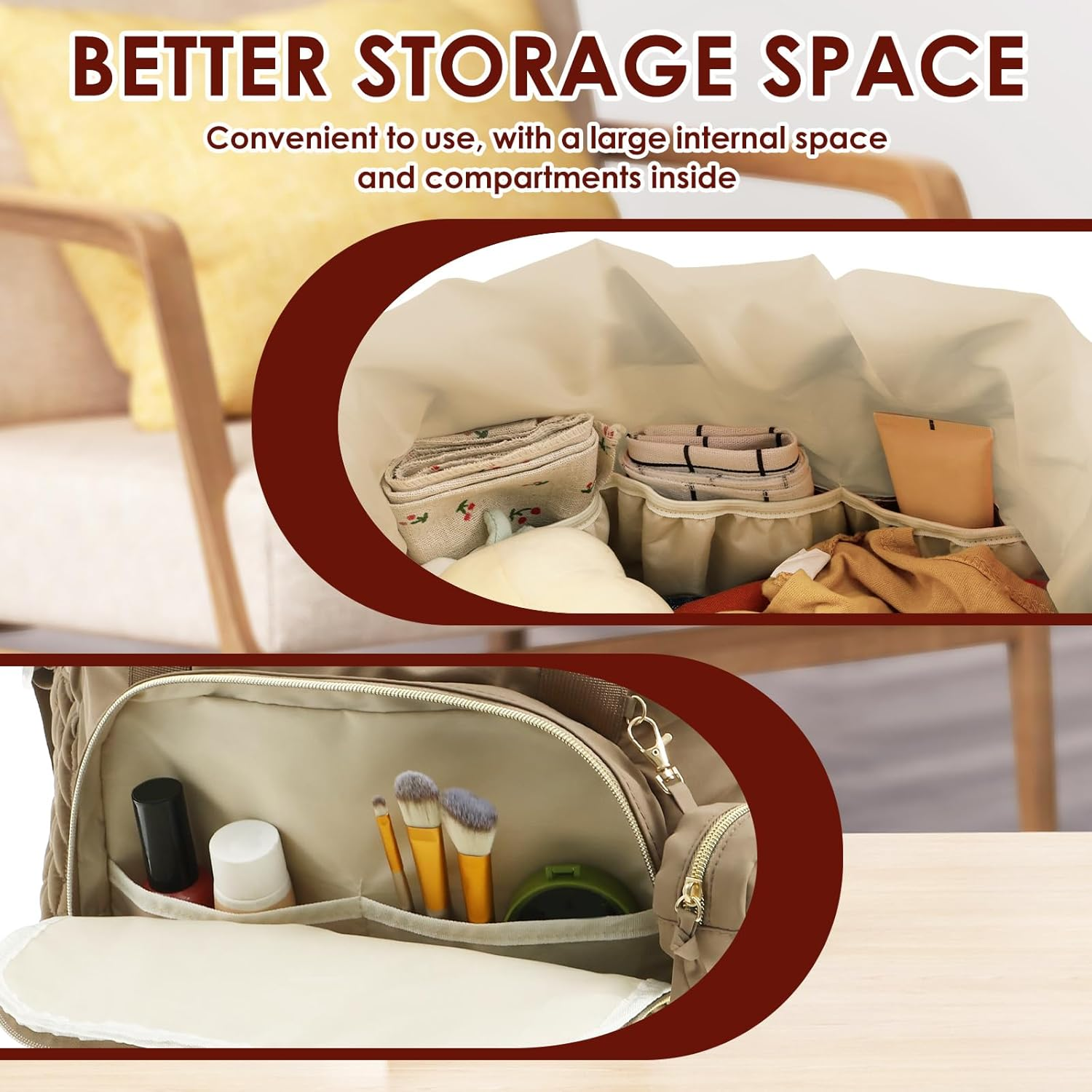 Diaper Bag Tote Sturdy Kids Diapers Bag Versatile Traveling Diaper Bags Portable Baby Bag with Pacifier Case Easy to Clean Mom Hospital Bag image number 1