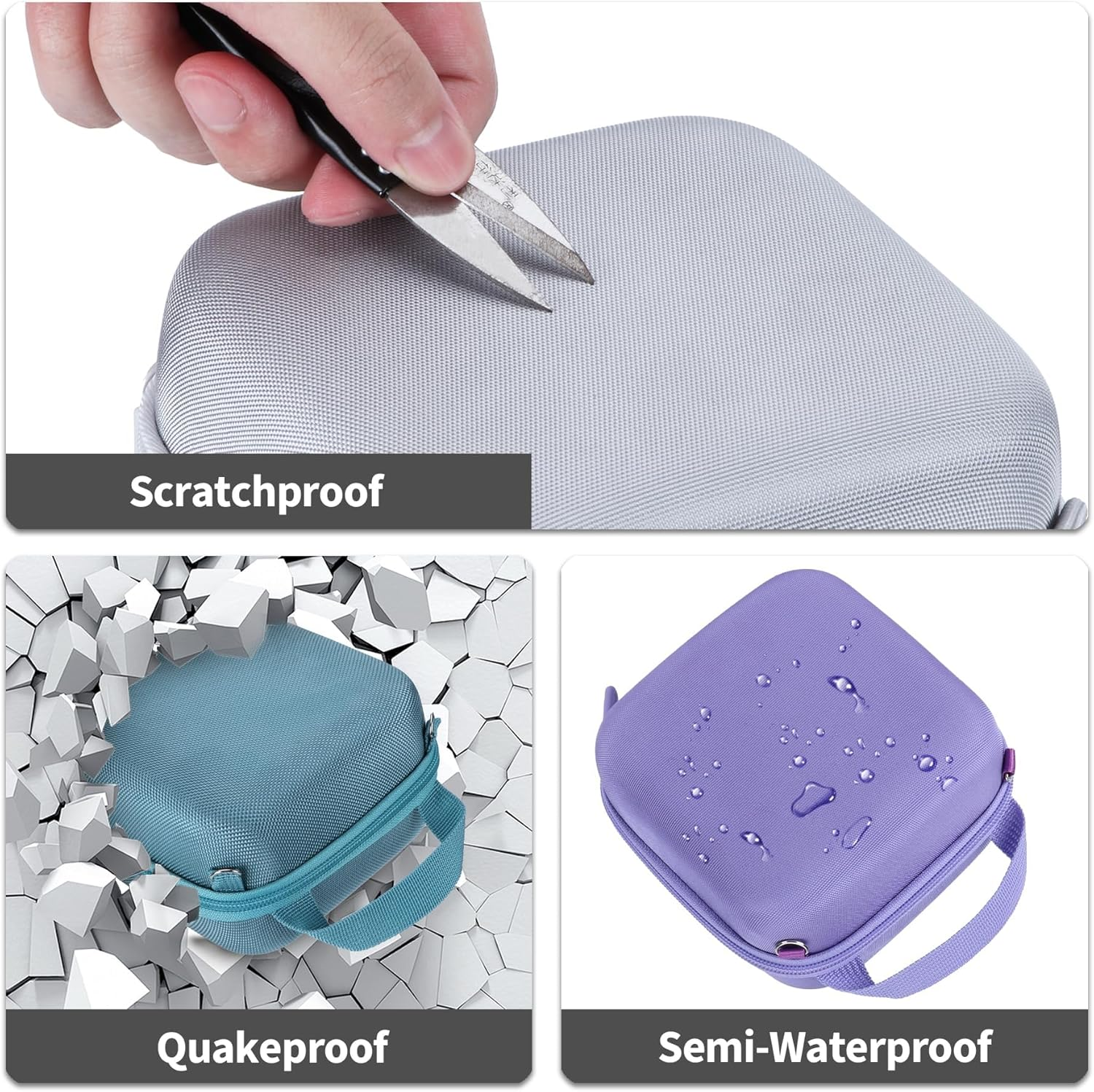 Storage Case Compatible with Fujifilm Instax Mini 12/11 Instant Camera (Blush Pink Case) (Pink) - Black image number 5