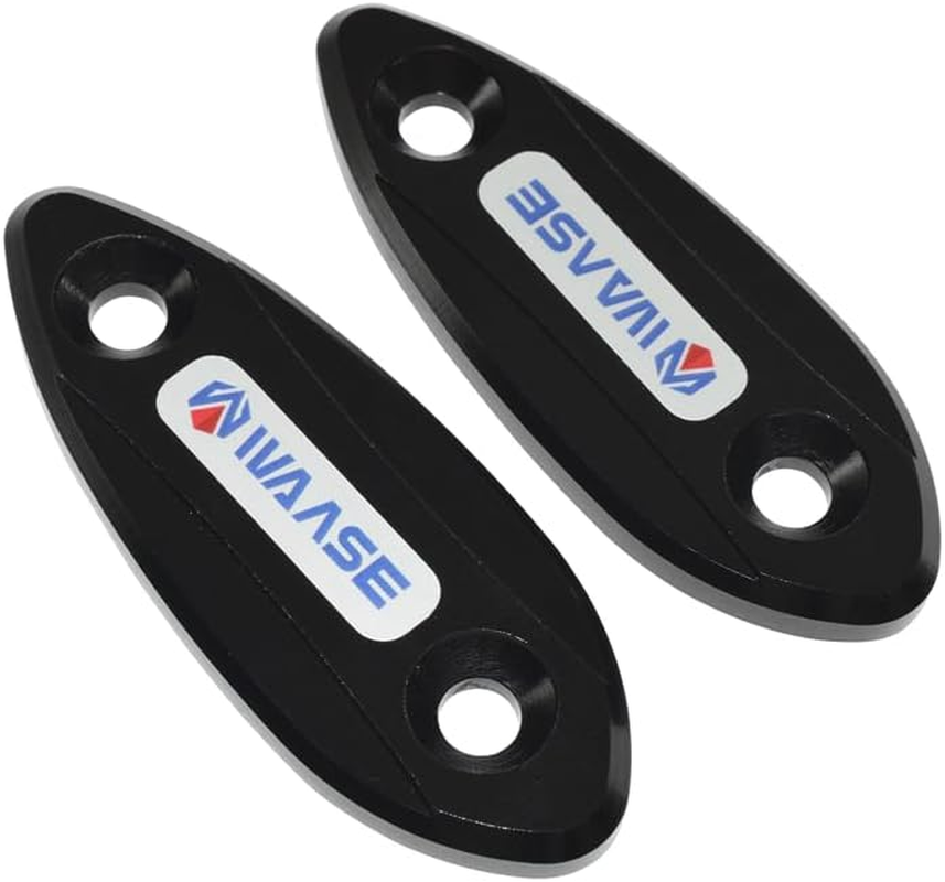 Motorbike Rearview Mirror Seat Decorative Cover Mirror Base for Kawasaki Ninja 250 250SL 300 400 650 ZX-6R ZX636 ZX6R ZX25R ZX-25R Ex250 Ex300 Ex650 (Black) image number 6