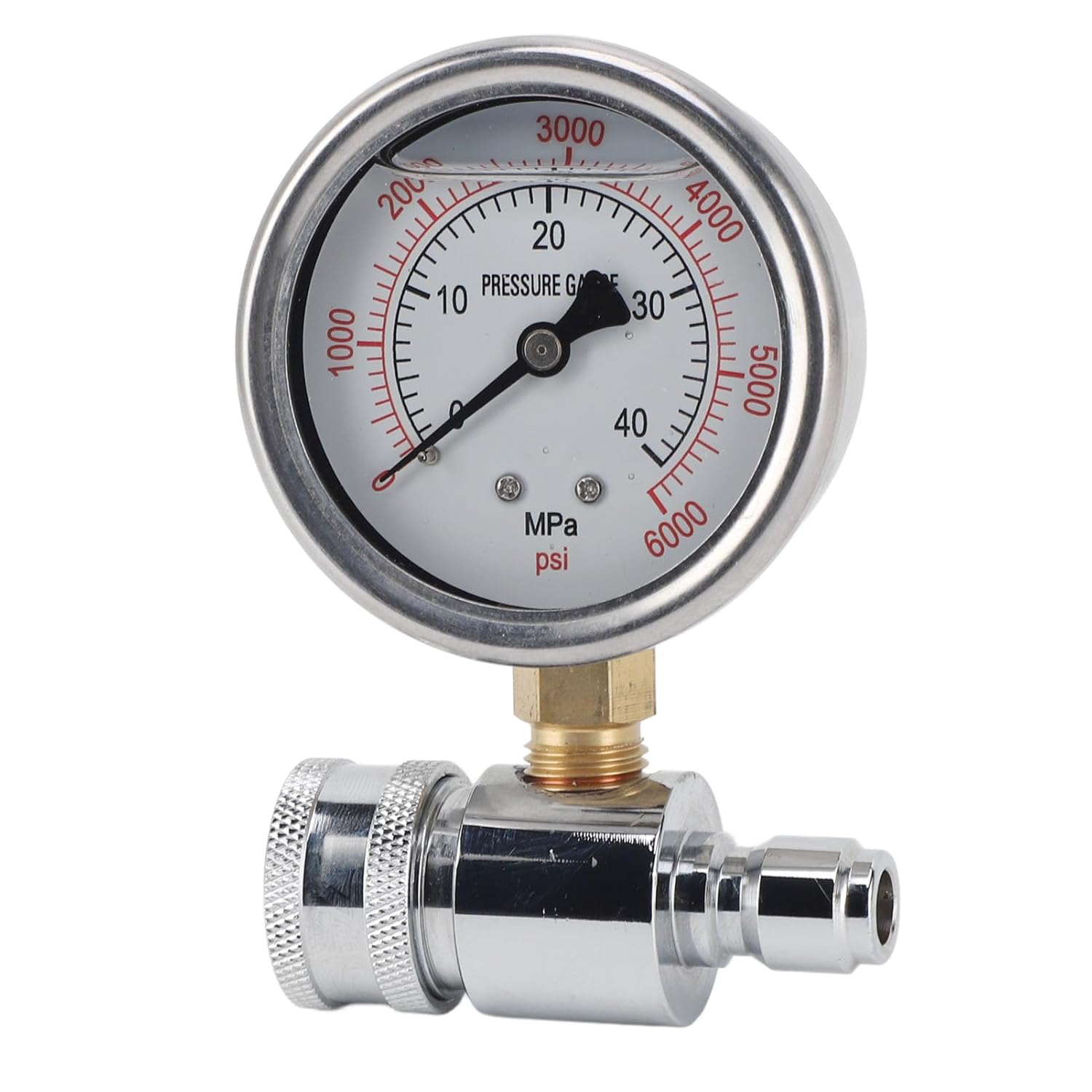 Pressure Washer Gauge 6000Psi High Pressure Quick Connect Parts Accessories for Car Washing Machines image number 5