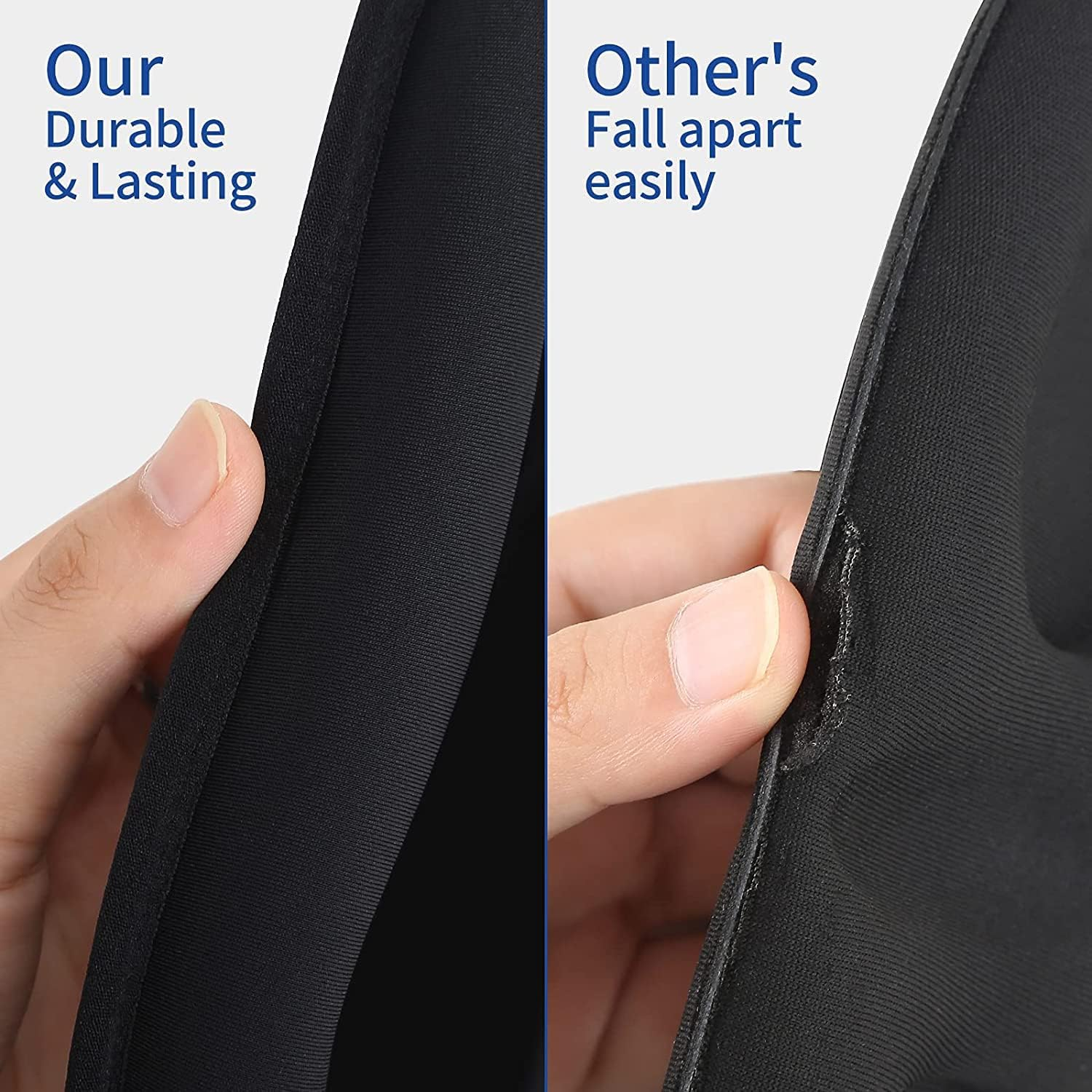 Ondaring Sleep Eye Mask for Men Women Soft Slow Rebound 3D Contoured Cup Night Blindfold with Adjustable Strap, Comfy Sleeping Eye Cover for Nap Travel Yoga image number 6