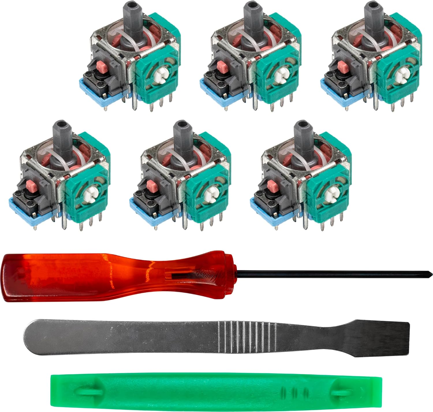 SOSS GAMING&reg; Genuine Analog Joysticks Repair Kit for Playstation 4 and 5 - Fix Stick Drift, Broken, and Loose Joysticks on Dualsense and Dualshock 4 Controllers image number 1