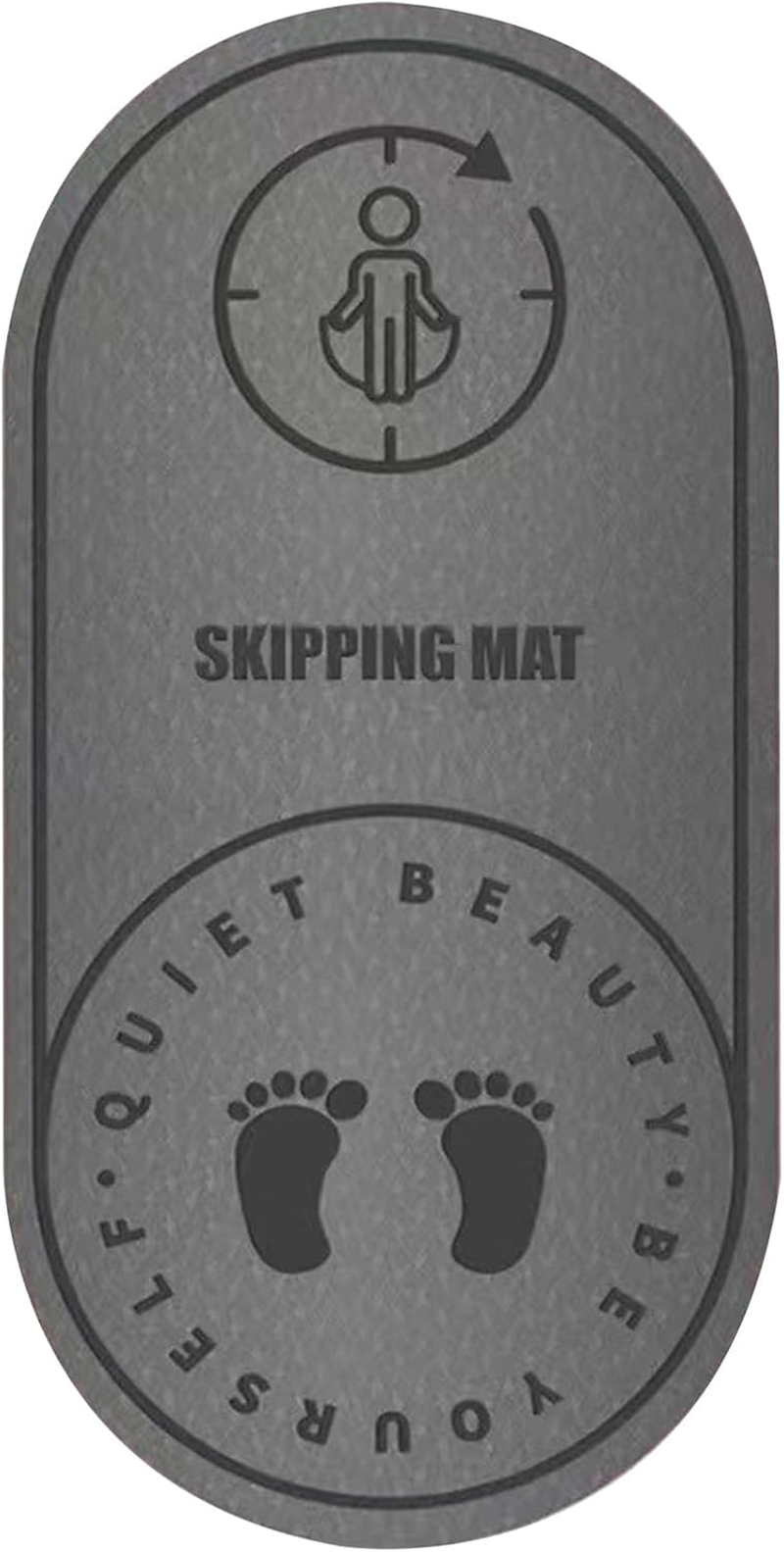 Jump Rope Mat, Shock Absorption Skipping Mat, Non-Slip Exercise Mat for Indoor Outdoor, Larger Fitness Pad, Professional Yoga Mat, Shock Absorption Rug for Sport, Durable Workout Jump Rope Pad image number 4