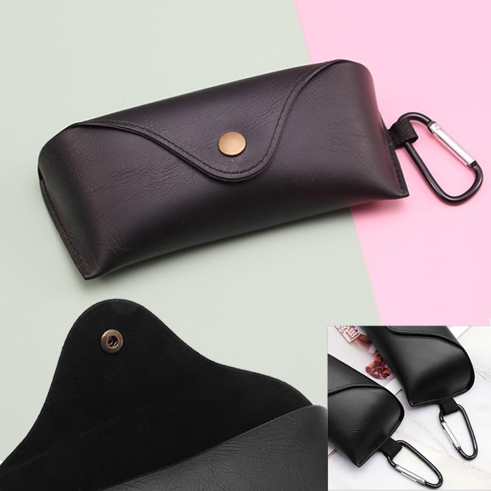 Sunglasses Bag, 2 Pack Eyeglasses Cases, Protective Glasses Case Sunglasses Case for Men,Women image number 3