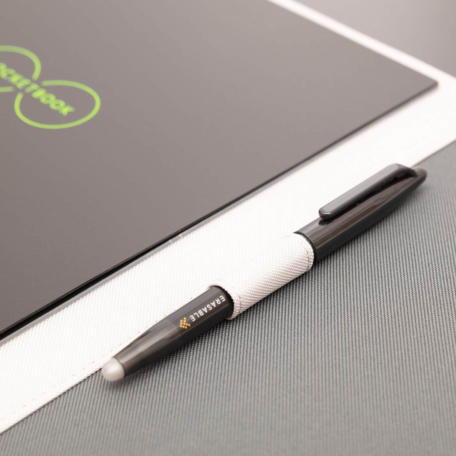 Rocketbook Capsule 2.0 Folio Cover for Core, Panda and Fusion - 100% Recyclable, with Pen Holder, Magnetic Clasp & Inner Storage - Letter Size - 8.5" X 11" - Gray image number 5