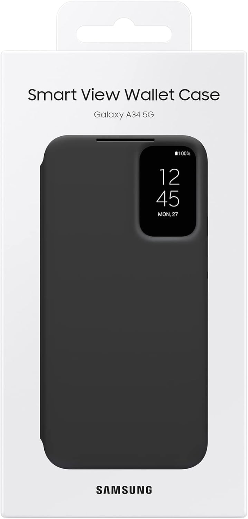 Samsung Galaxy A34 5G Smart View Wallet Case, Black - Black image number 2
