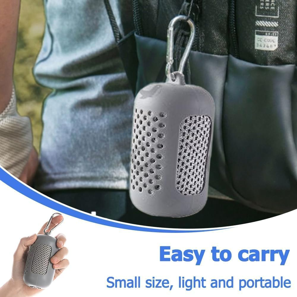 Silicone Set Cooling Towels, 3 Piece Portable Silicone Cooling Towel Soft Microfiber Gym Towels, Cooling Towels Gym Ice Towel Fast Drying with Case image number 2