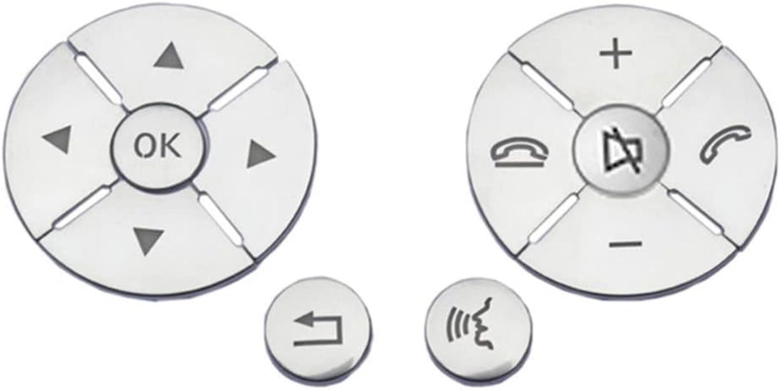 CHEYINGCHIDIY Black Car Steering Wheel Button Switch Trim Cover Sticker for Mercedes Benz a B C E Ml Gl Cla Gla Glk Sl SLK Class W176 W246 W212 W204