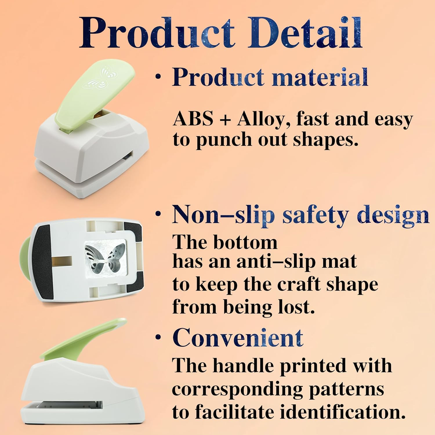 3D Raised Butterfly Craft Punch, Stays Securely on Paper, DIY Card & Scrapbook Tool for Greeting Cards, Journals, Random Colors image number 3