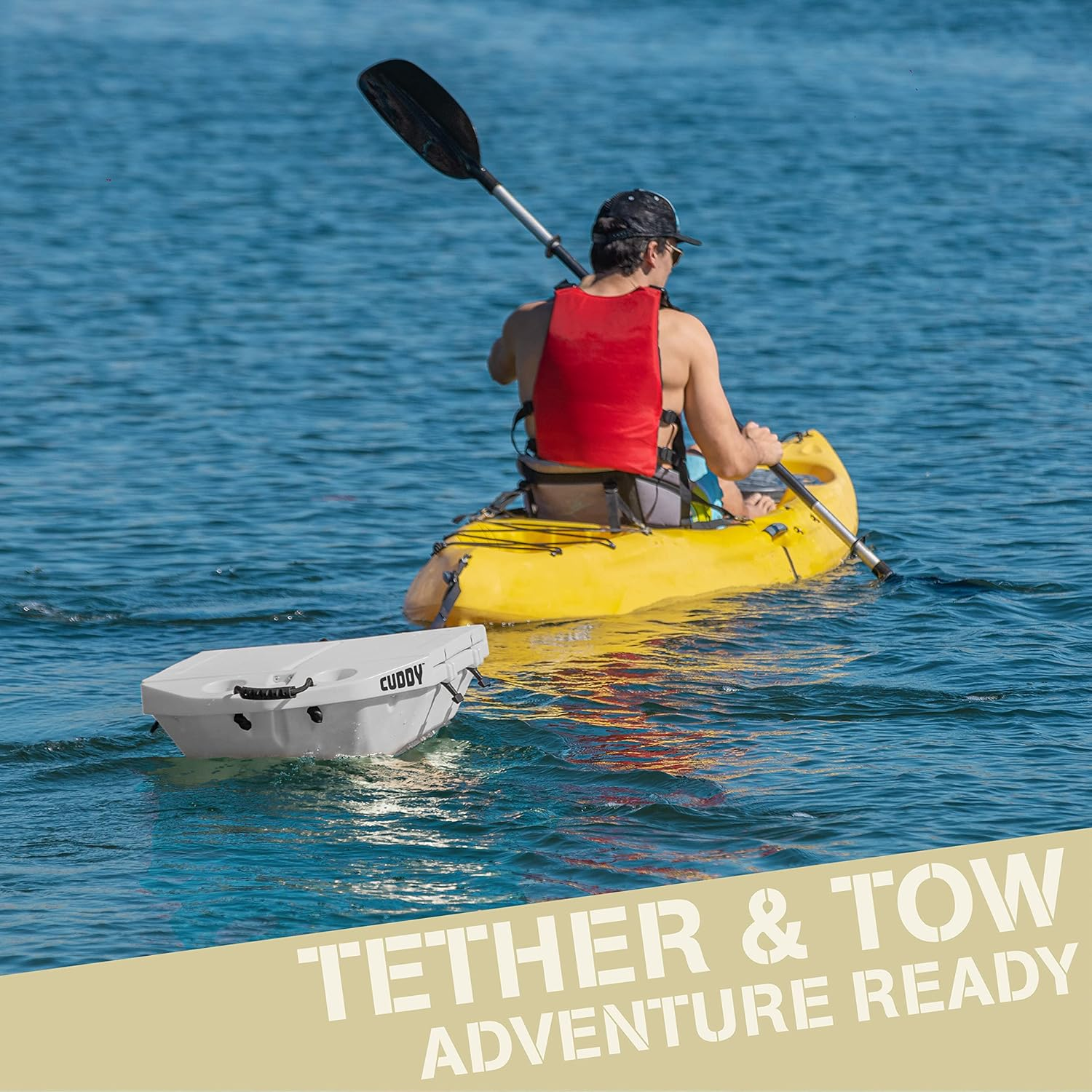 Cuddy Floating Cooler and Dry Storage Vessel for Land & Water &ndash; 40QT&ndash; Great for River, Beach, Kayak, Pool, & Lake - Multiple Color Options image number 1