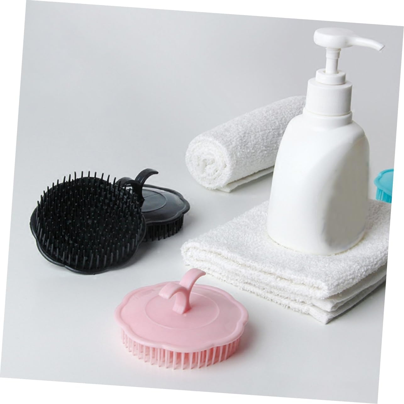 Healvian 5Pcs Pp Tpr Material Scalp Massage Brush Detangling Hair Brush Combs Hairdressing Tool Random Color image number 6