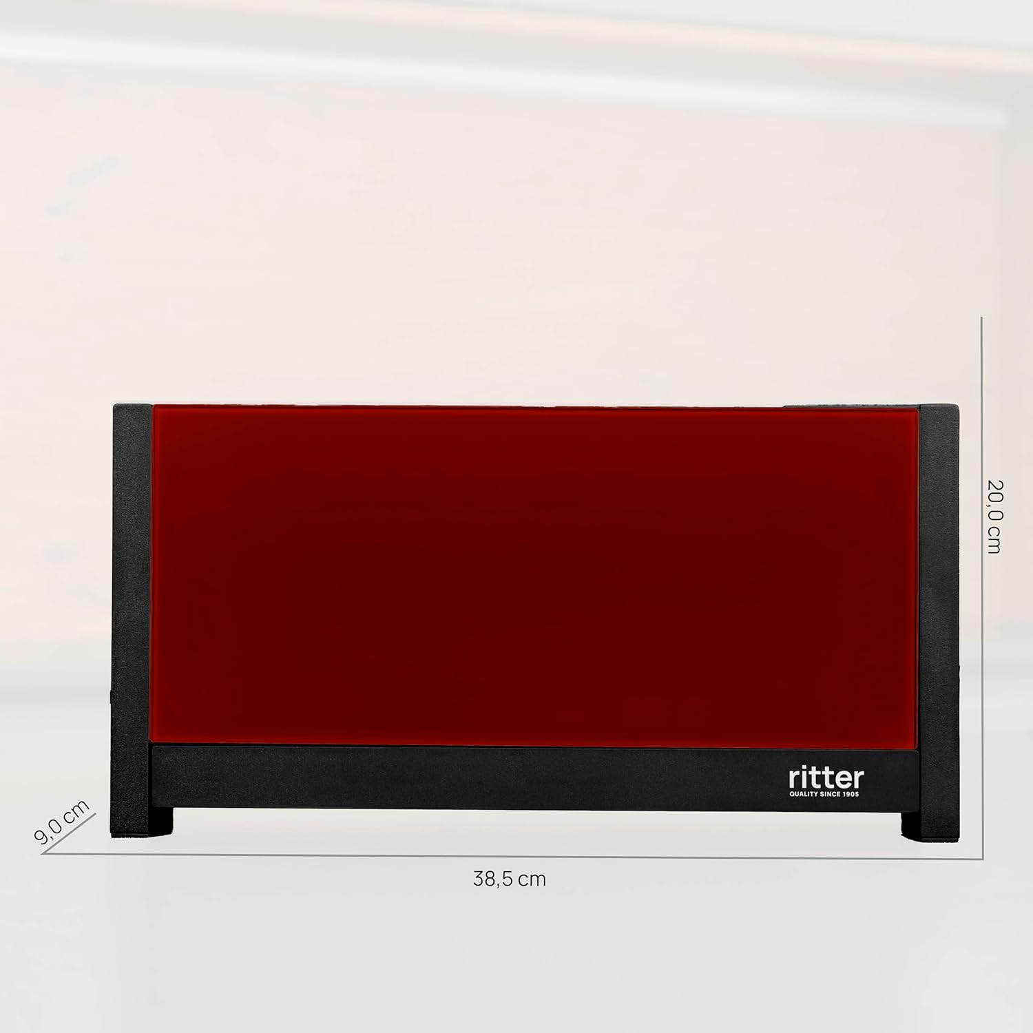 Ritter Volcano 5 Long Slot Toasters with Bun Attachment, Extra Slim, Made in Germany, Red image number 3