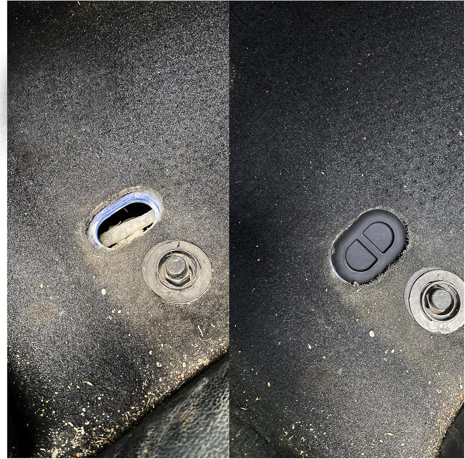 Drain Plug for Jeep, Rubber Floor Drain Plug Compatiable with 2007-2018 Jeep Wrangler JL JK JKU Floor Pan Plug Oval Rubber Plugs 4PCS image number 2