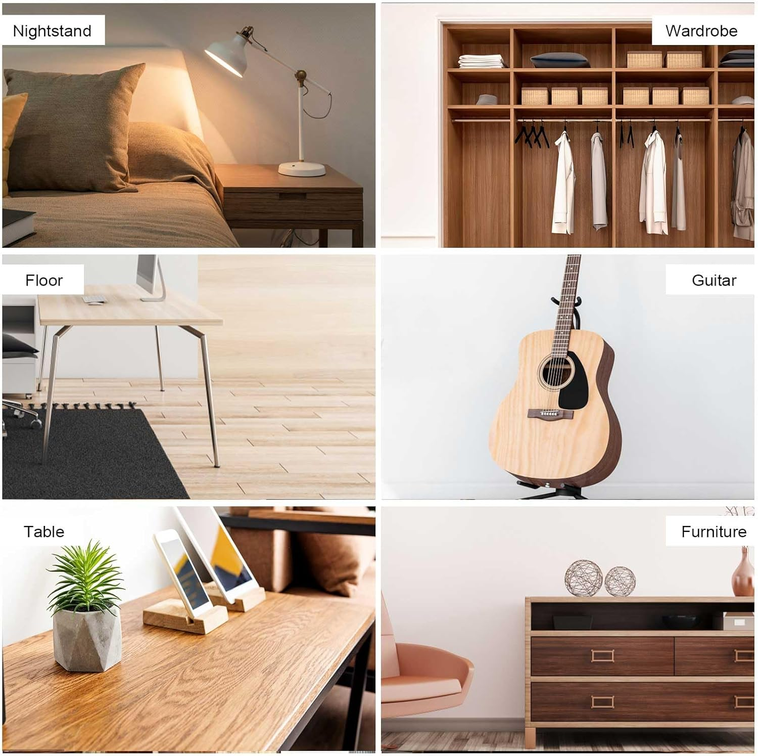 SEISSO Wood Furniture Repair Kit, 12 Colors Wood Fillers, Wood Putty with Beeswax, Furniture Touch up Markers with Wood Crayons, Hardwood Floor Repair Kit for Stains, Scratch, Cracks, Hole image number 5