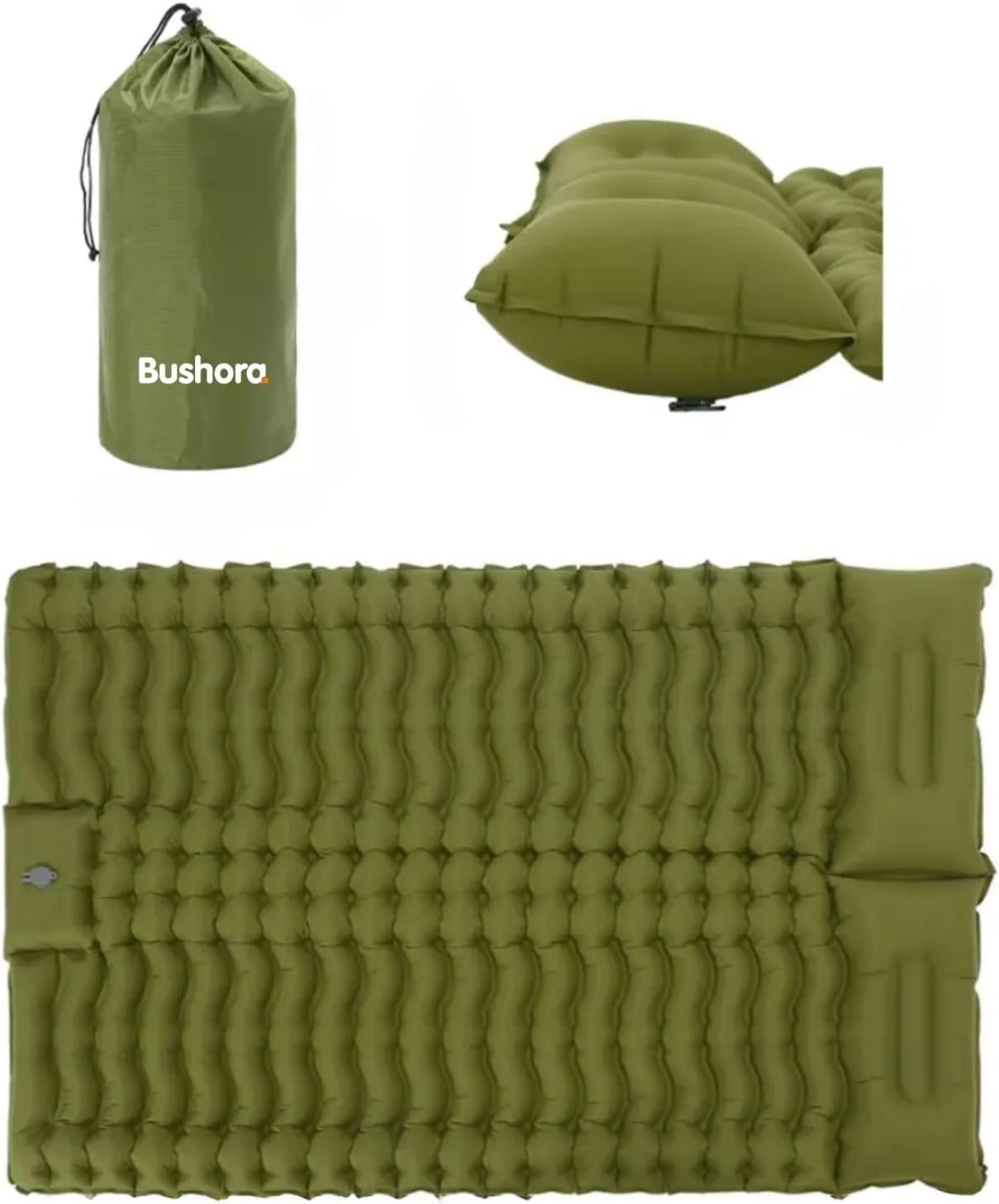 2 People Sleeping Pad for Camping, Foot Pump Inflatable Sleeping Pads for Camping and Outdoor, Portable Camping Pad image number 1