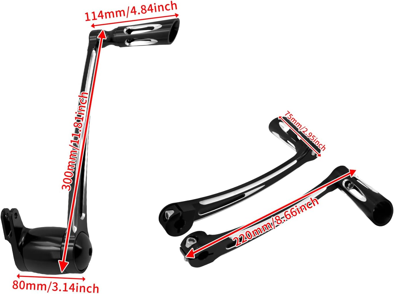 HDBUBALUS Motorcycle Brake Arm Pedal Front Rear Shift Levers Shifter Pegs Fit for Harley Touring Road Street Electra Glide 2014-2025 image number 5